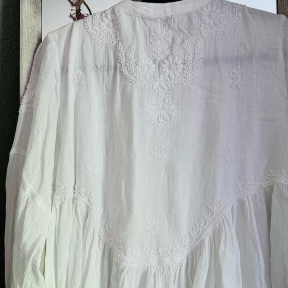Rachel Zoe embroidered white Boho top - Picture 8 of 14